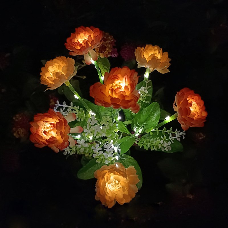 LED Solar Rose Orchid Flower Light Outdoor Garden Waterproof Simulation Lawn Lamp Wedding Party Christmas Decor Landscape Light LED Solar Rose Orchid Flower Light Outdoor Garden Waterproof Simulation Lawn Lamp Wedding Party Christmas Decor Landscape Light