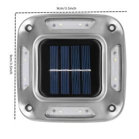 8 LED Solar Wall Light For Outdoor Courtyard Garden; Christmas Party Decoration; LED Lights (quantity: 1, Color: Warm Light)