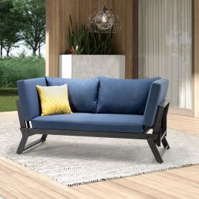 Darhan outdoor Aluminum Patio Daybed (Color: as Pic)