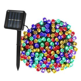 Solar String Lights LED Solar Power Fairy String Light 12M 100 LEDs 8 Lighting Mode Multicolor Waterproof Starry String Lights (Light color: Color)