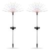 2Pcs Solar Powered Starburst Lights 240 LEDs Firework Lamp Garden Path Decor Lights