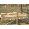 8.9 Ft. W x 5.9 Ft. D Outdoor Gazebo with Convertible Swing Bench;  Double Roof Soft Canopy Garden Backyard Gazebo with Mosquito Netting Suitable for