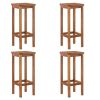 5 Piece Patio Dining Set Solid Wood Acacia