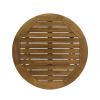 Truda Outdoor Acacia Wood Wicker Foldable Bistro Set with Chairs and Table