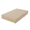 Outdoor Double Sunbed;  Wicker Rattan Patio Reclining Chairs with Adjustable Backrest and Seat;  Conversational Set for 2 Person
