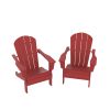 HDPE Adirondack Chair; Fire Pit Chairs; Sand Chair; Patio Outdoor Chairs; DPE Plastic Resin Deck Chair; lawn chairs; Adult Size ; Weather Resistant fo