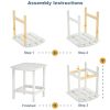 Adirondack Outdoor Side Table;  HDPE Plastic End Tables for Patio;  Backyard;  Pool;  Indoor Outdoor Companion;  Easy Maintenance Weather Resistant La
