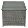 9 Piece Rattan Sectional Seating Group with Cushions and Ottoman, Patio Furniture Sets, Outdoor Wicker Sectional