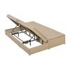 Outdoor Double Sunbed;  Wicker Rattan Patio Reclining Chairs with Adjustable Backrest and Seat;  Conversational Set for 2 Person
