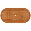 7 Piece Patio Dining Set Solid Wood Eucalyptus