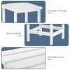 Adirondack Outdoor Side Table;  HDPE Plastic End Tables for Patio;  Backyard;  Pool;  Indoor Outdoor Companion;  Easy Maintenance Weather Resistant La